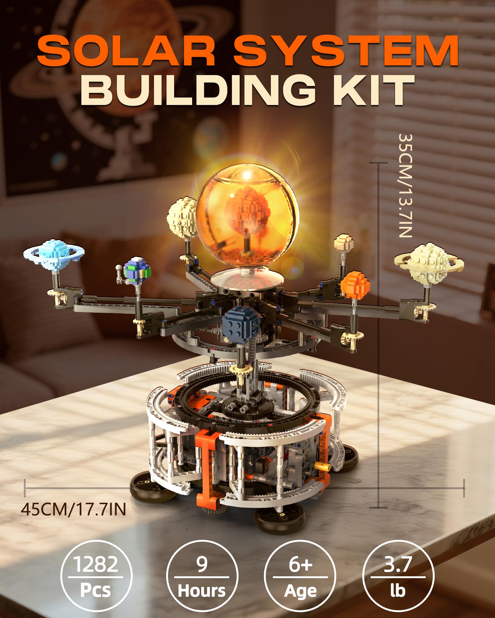 ASTROUS Build Your Solar System Kit – STEM Space Learning Model for Kids & Teens