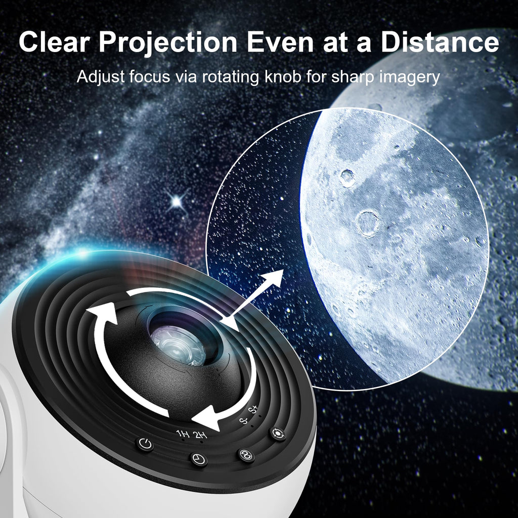 ASTROUS Galaxy Projector for Bedroom – Star Nebula Night Light with Remote, Timer & Relaxing Space Ambience Gift