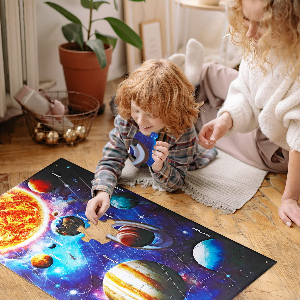 ASTROUS Space Puzzle Set – Astronomy Educational Puzzle for Kids & Adults