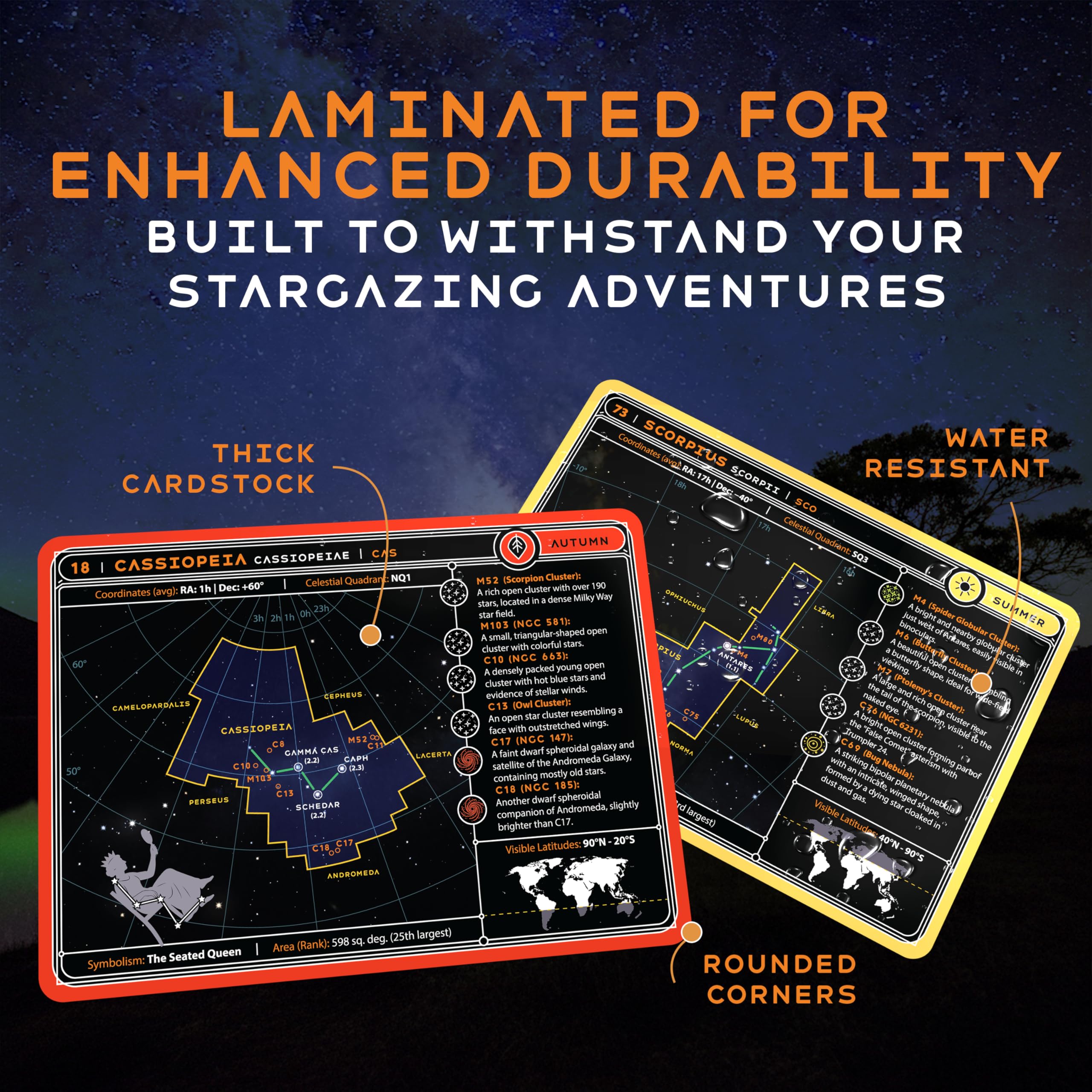 ASTROUS Astronomy Flash Cards – Learn Planets, Stars & Space Facts, Educational Gift for Kids & Adults