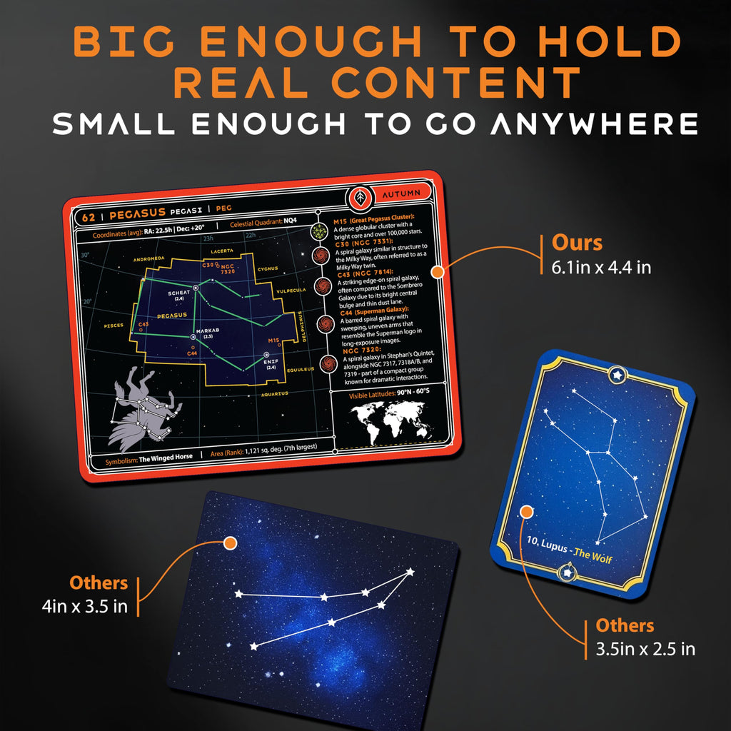 ASTROUS Astronomy Flash Cards – Learn Planets, Stars & Space Facts, Educational Gift for Kids & Adults