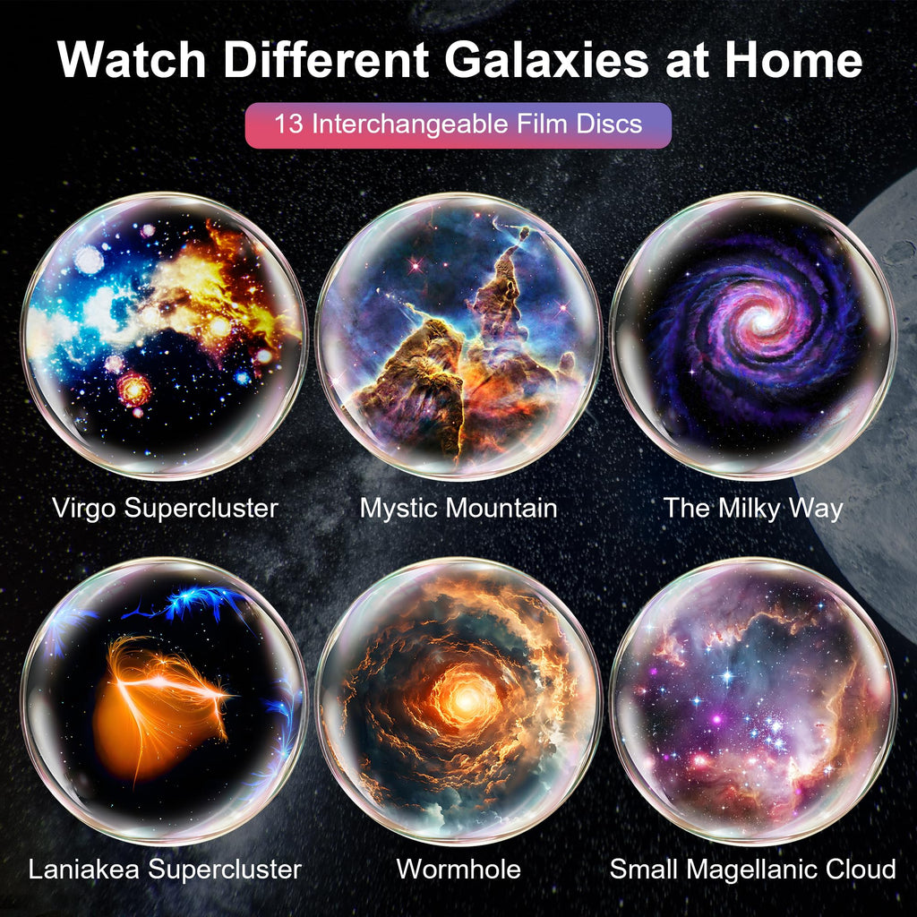 ASTROUS Galaxy Projector for Bedroom – Star Nebula Night Light with Remote, Timer & Relaxing Space Ambience Gift